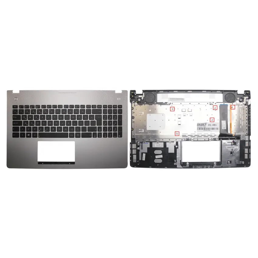 Asus N56VM-RB71 N, N56VM-S4033V, N56VM-S4061V Klavye Kasalı Işıklı (Siyah TR)