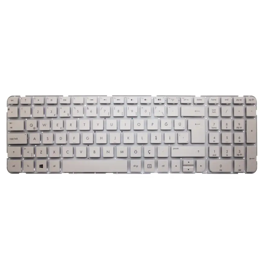 HP MP-11M83US-920W, C9M12PAAB2 Notebook Klavye (Beyaz TR)