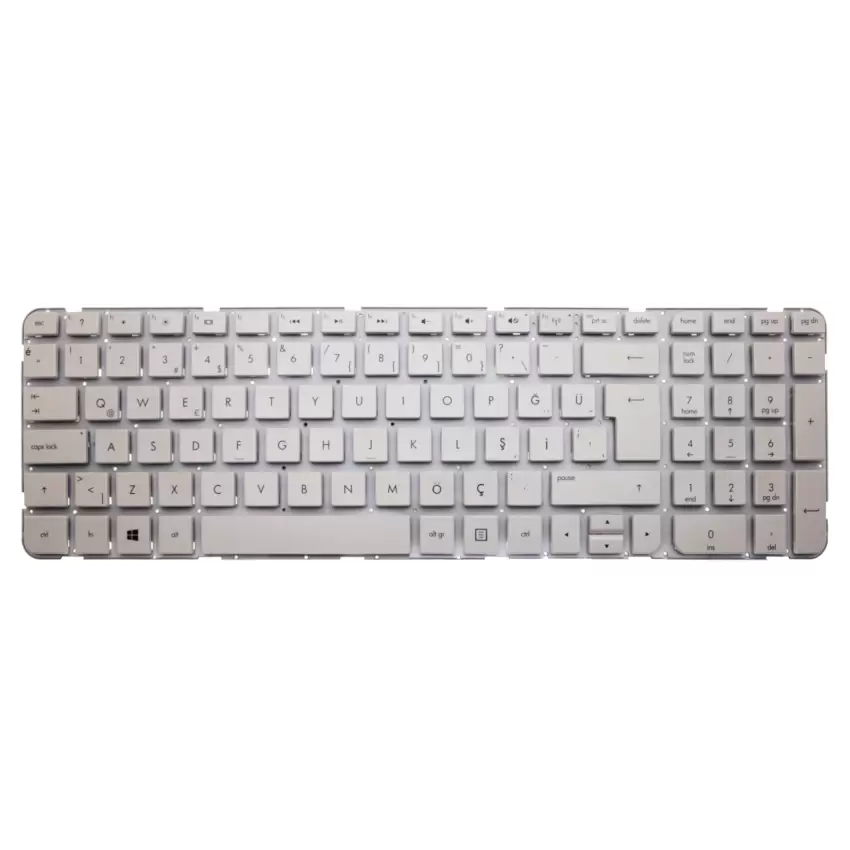 HP Pavilion g6-2000, g6-2100, g6-2200, g6-2300 Serisi Çerçevesiz Notebook Klavye (Beyaz TR)