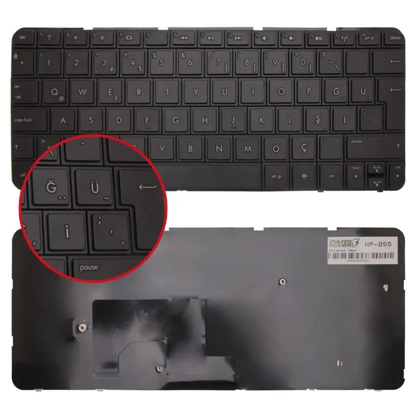 Hp 650726-001 Notebook Klavye (Siyah TR)