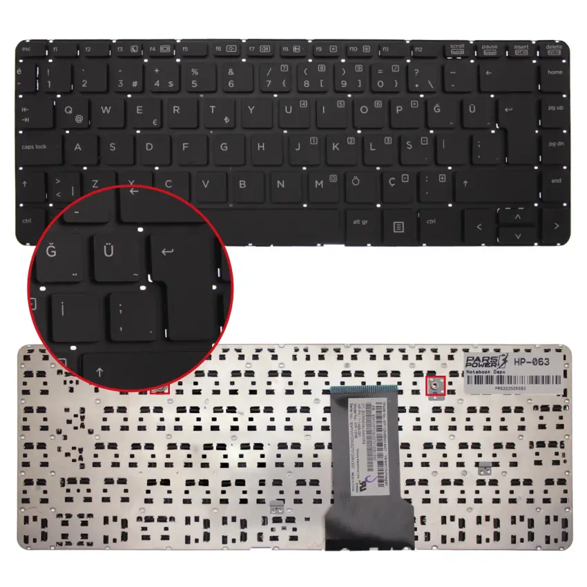 Notebook Klavye HP-063