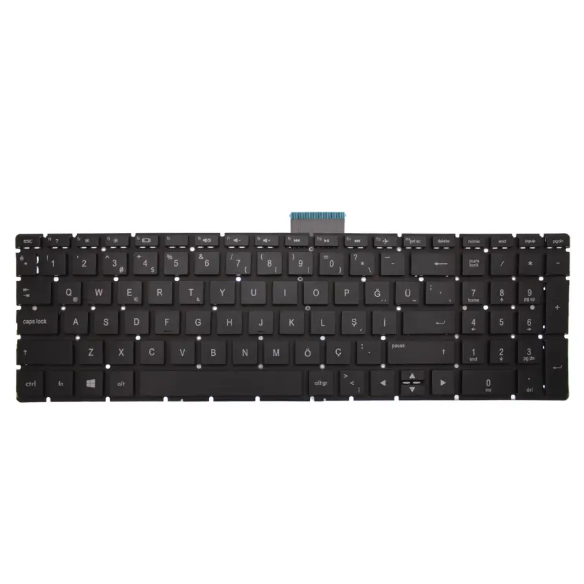 Hp 15-bs, 15-bw, 15-cb, 15-cc, 250 G6, 255 G6 Serisi Notebook Klavye (Siyah TR)