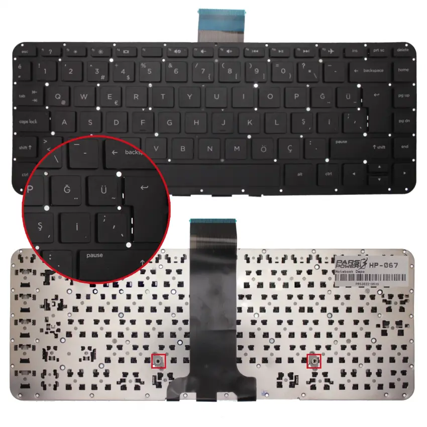 Hp Pavilion X360 13-A100NT Uyumlu Notebook Klavyesi (Siyah TR)