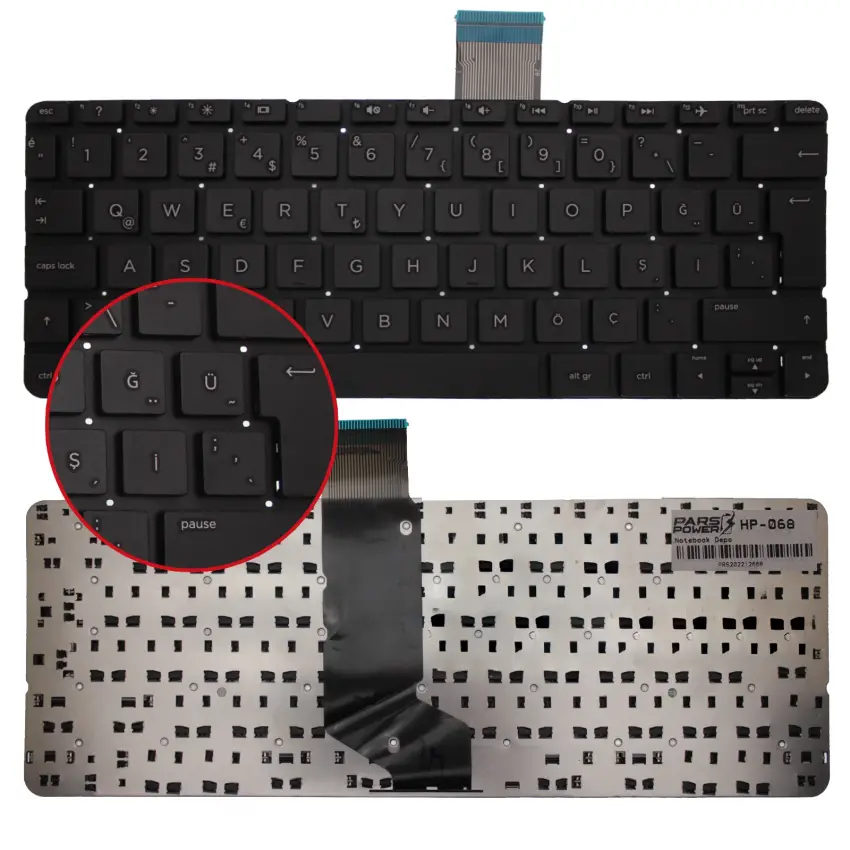 Hp 11-D Serisi Notebook Klavye (Siyah TR)