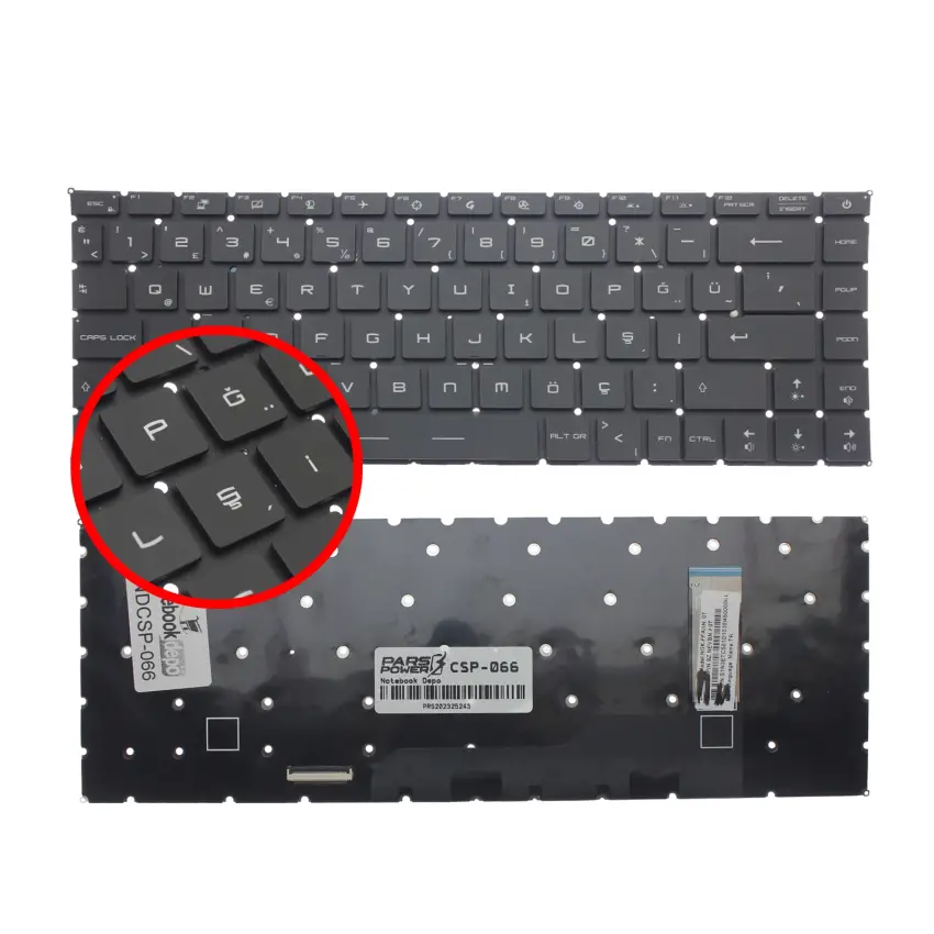 Msı Modern 15 Ms-1551 Klavye Işıklı (Siyah TR)