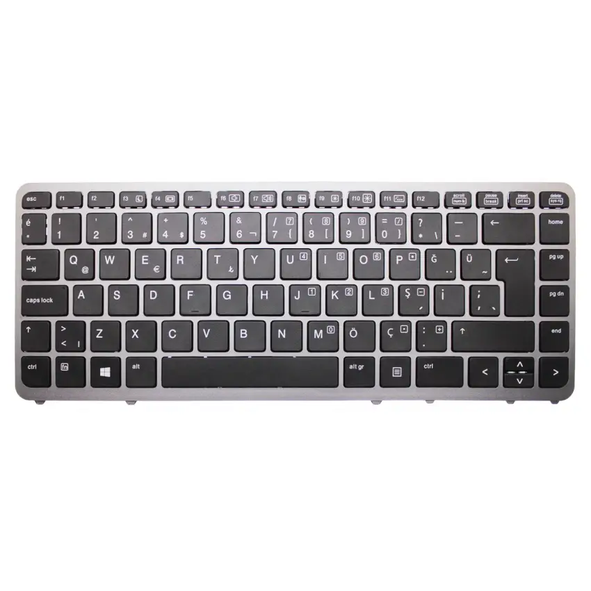 HP EliteBook 745 G1, 745 G2, 755 G1 Notebook Klavye (Siyah TR)
