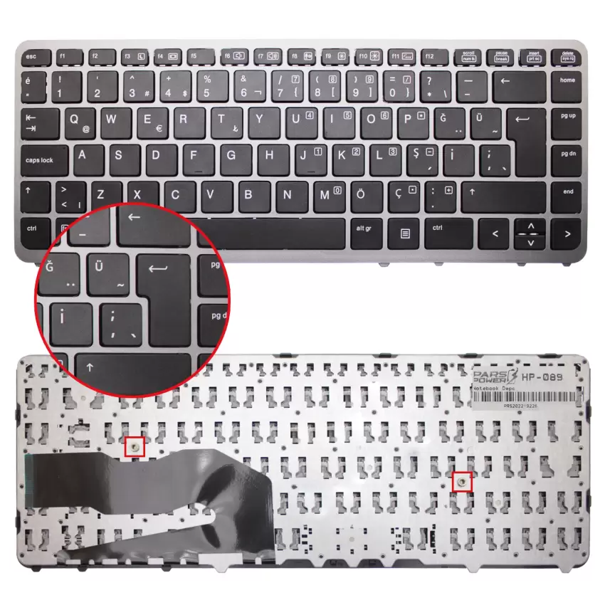 HP ZBook 15u G2 (J9A13EA) Notebook Klavye (Siyah TR)