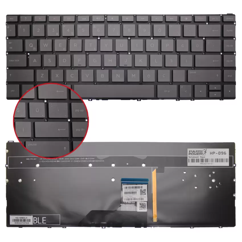 Hp 9Z.NECBQ.20T, SG-85000-XUA, SN6161BL Klavye Işıklı (Siyah TR)