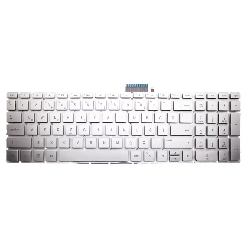 HP ENVY 15-ae101nt (N7L03EA) Klavye Işıklı (Gümüş TR)