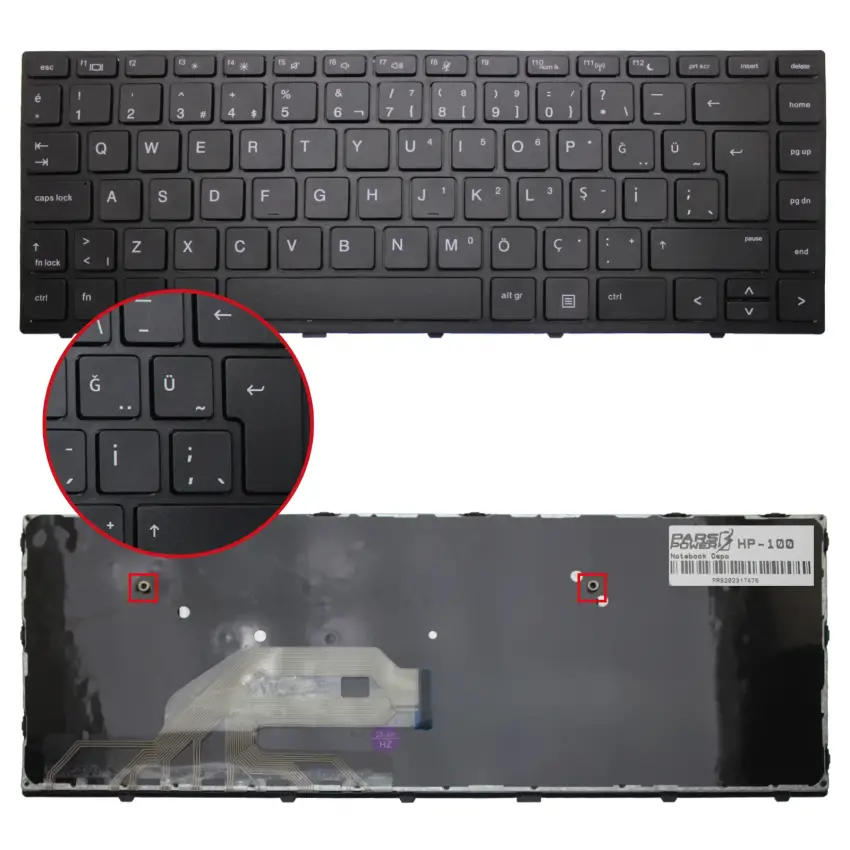 HP ProBook 430 G5 (2VP62EA) Notebook Klavye (Siyah TR)