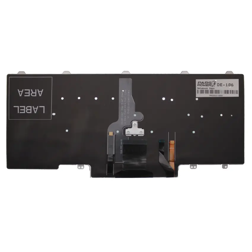 Dell Latitude 5490 P72G Klavye Işıklı (Siyah TR)