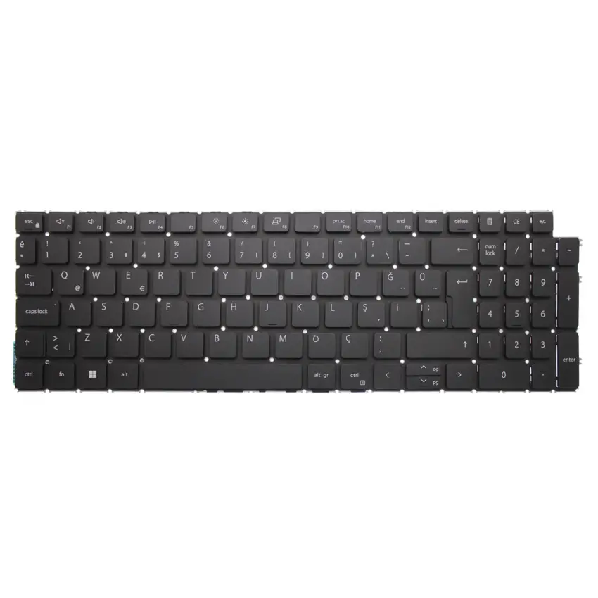 Dell inspiron 15 7510 INS7510TGL013HS Klavye (Siyah TR)