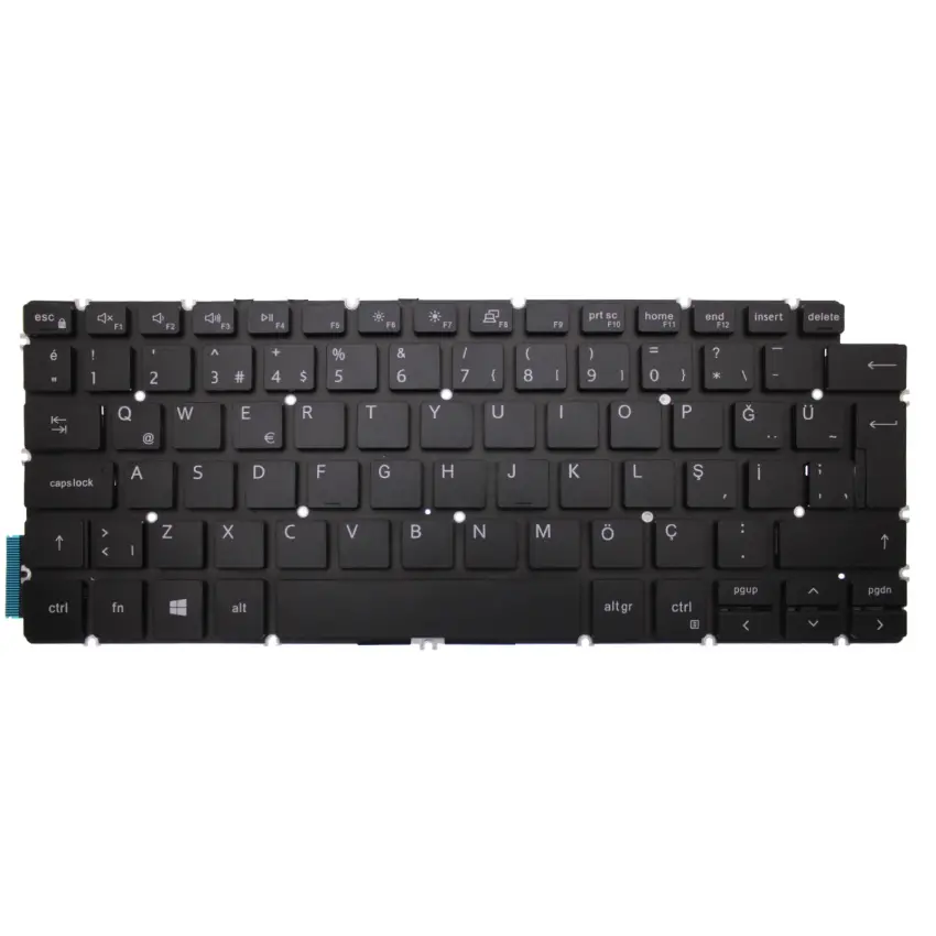Dell Uyumlu Latitude 3410, L3410 Uyumlu Klavye (Siyah TR)