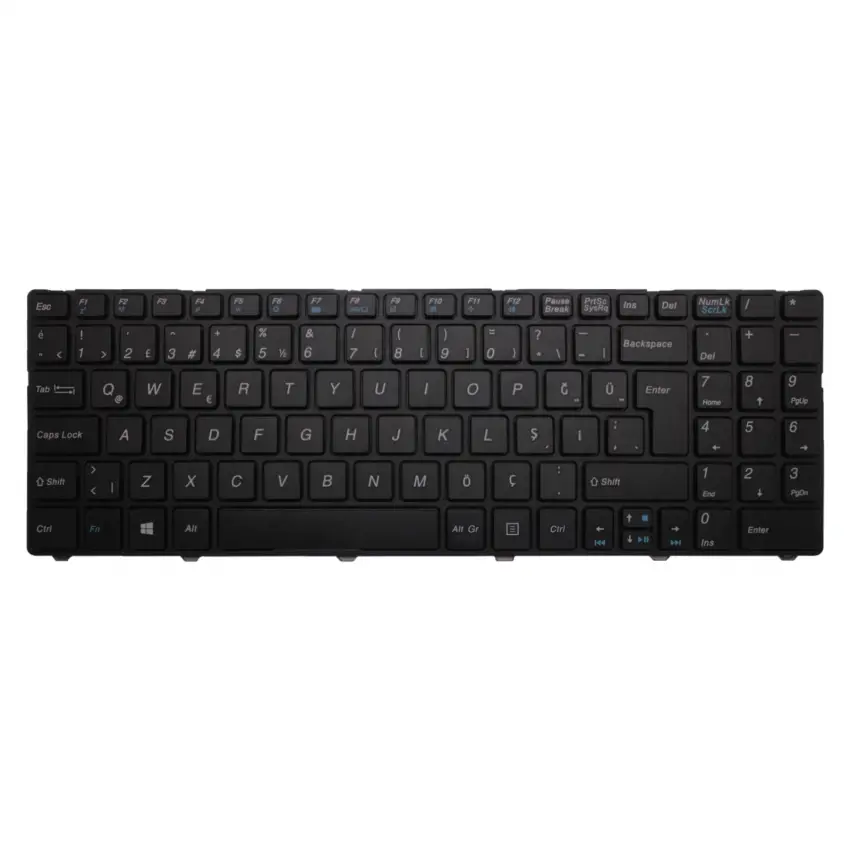 Casper CNE.2450-8L45P, CNE.2520-8L45P Notebook Klavye (Siyah TR)
