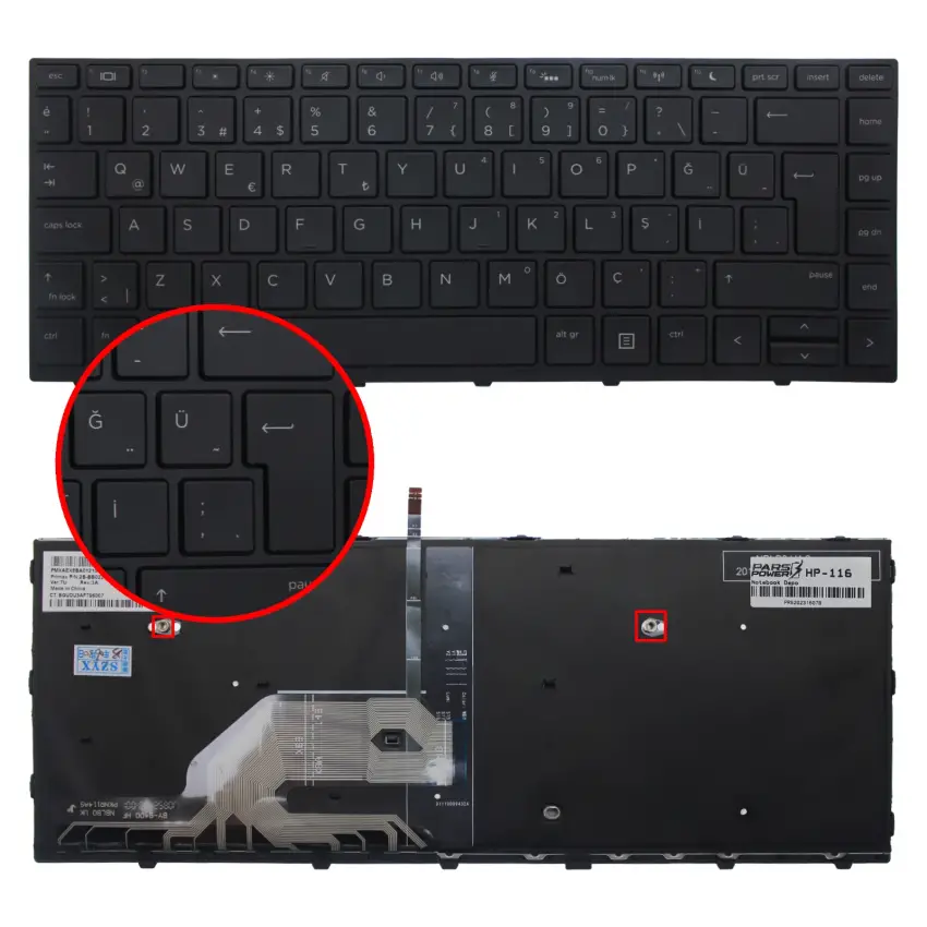 Notebook Klavye HP-116