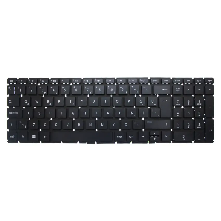 HP 15q-aj, 15q-aj000, 15q-aj100 Notebook Klavye (Siyah TR)