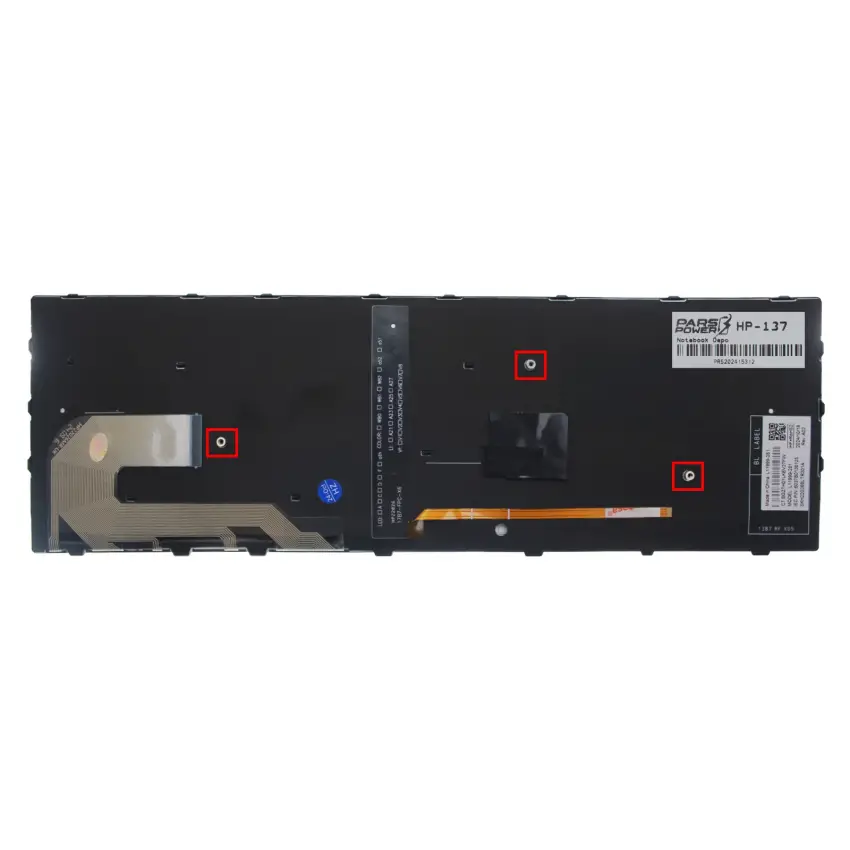 HP EliteBook L11999-141, L14366-141 Klavye Işıklı (Siyah TR)