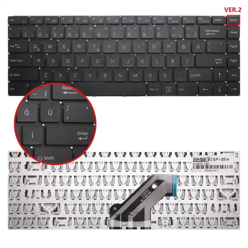 Casper Nirvana C350.6287-8U00T Klavye (Siyah TR)