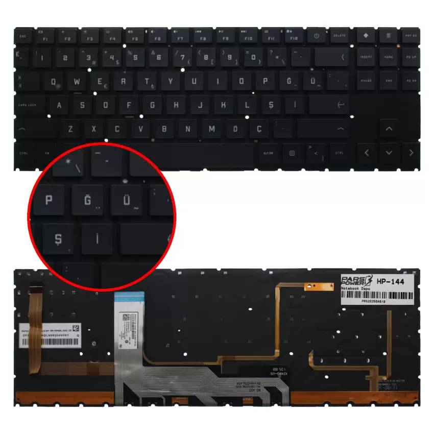 HP OMEN 15-en1005nt (39C44EA) Klavye Işıklı (Siyah TR)