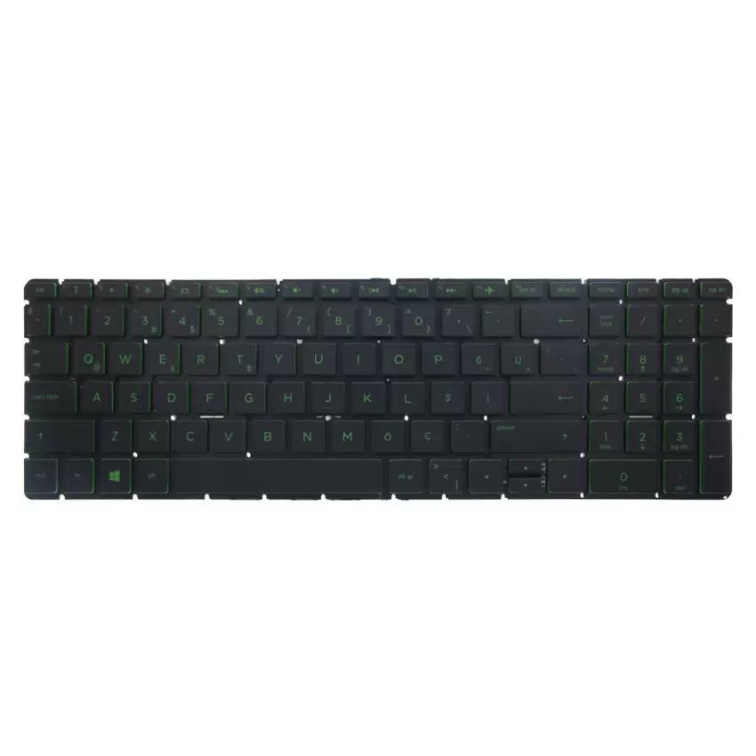Hp 15-bs002nt, 15-bs003nt, 15-bs004nt Notebook Klavye Işıklı (Siyah TR)