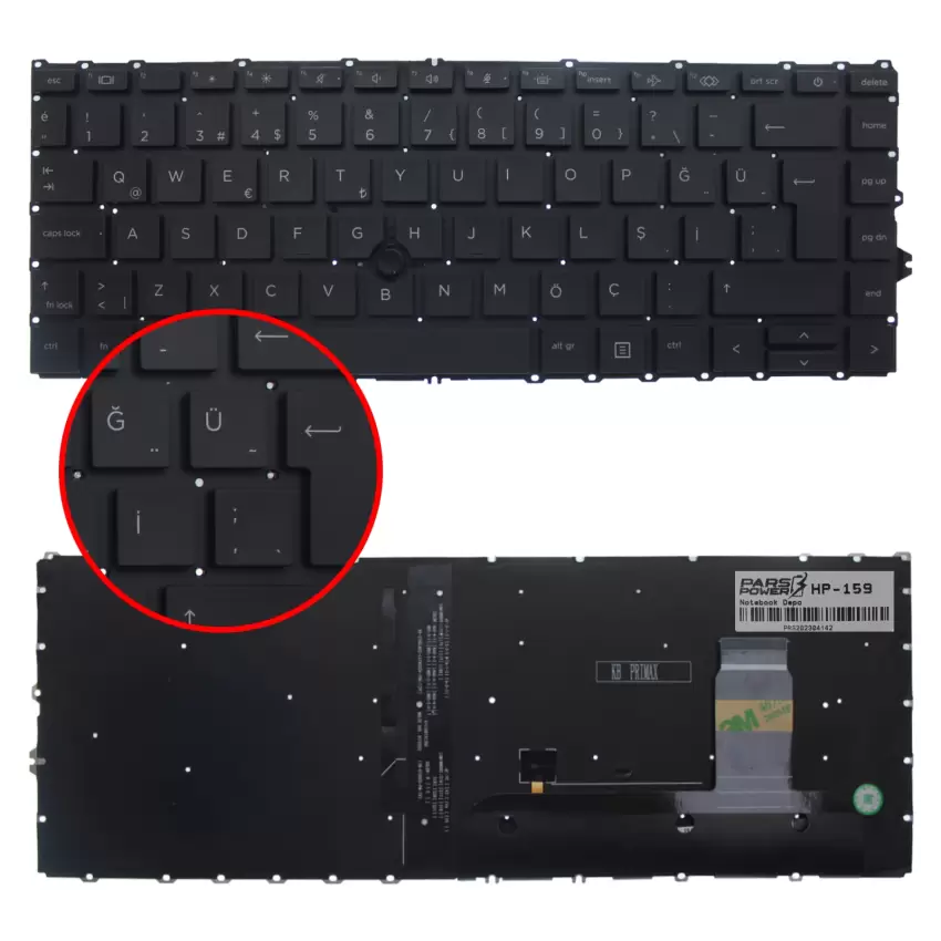 HP EliteBook 840 G8 (336D8EA) Klavye Işıklı (Siyah TR)