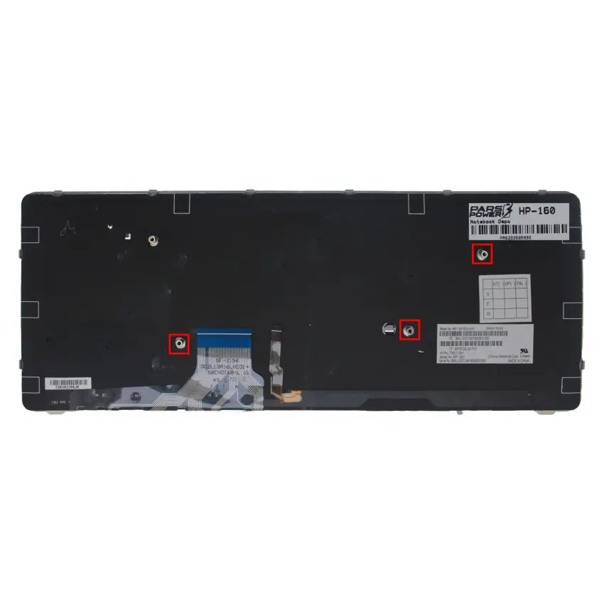 Hp EliteBook Folio 1040 G1 Klavye Işıklı (Siyah TR)