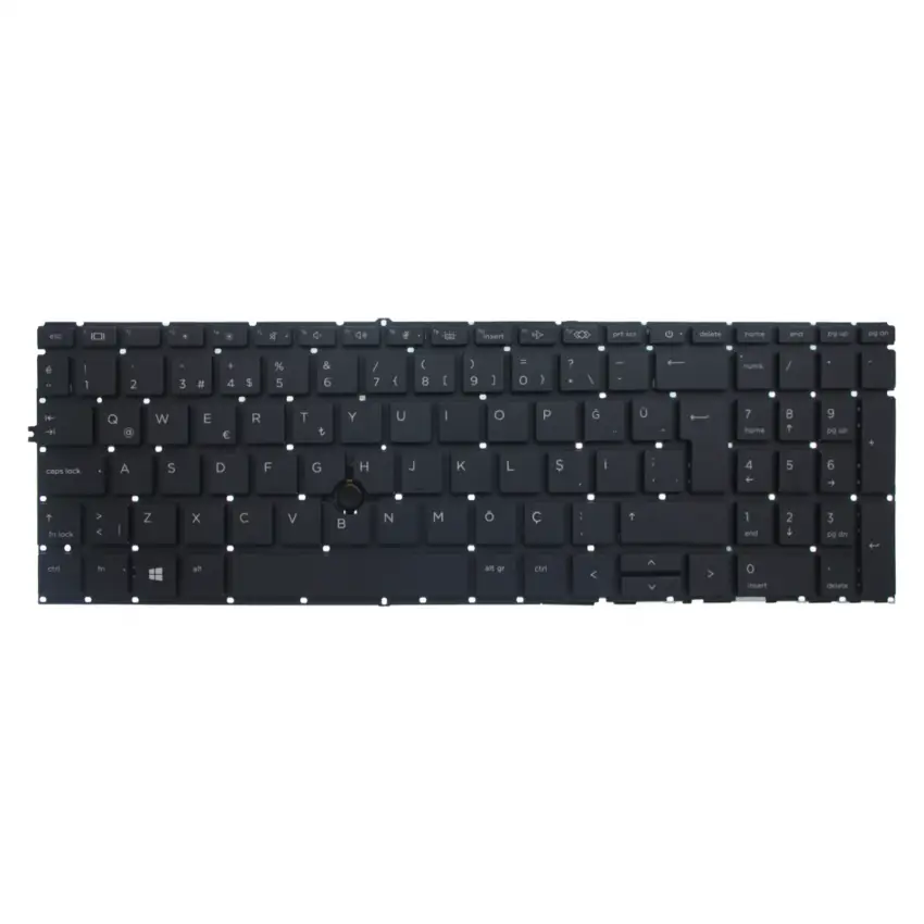 HP Elitebook 750 G7, 755 G7 Klavye Işıklı (Siyah TR)