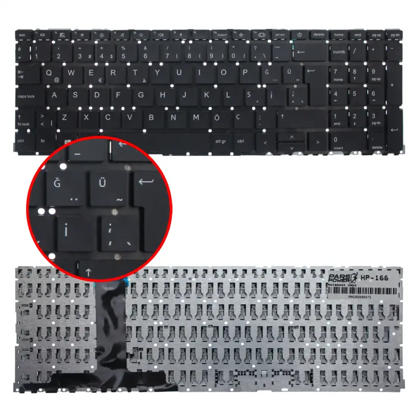 HP ProBook 450 G8 (2X7X2EA) Klavye (Siyah TR)