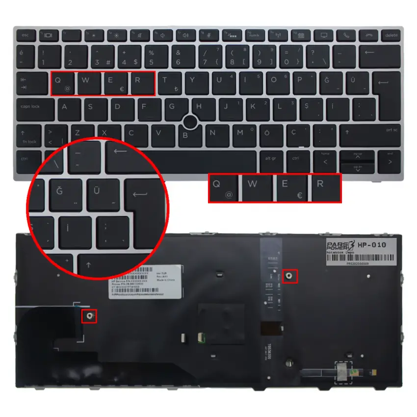 HP-010 Klavye Işıklı (Siyah TR)