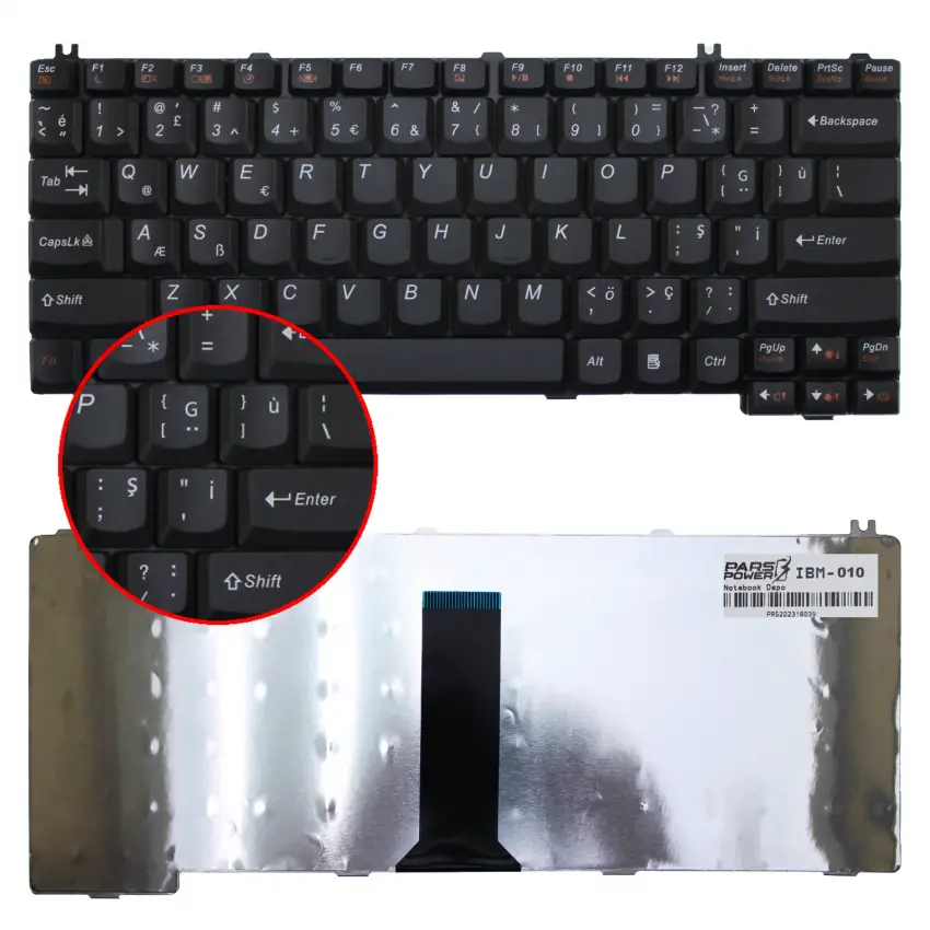 Lenovo 3000 N200 Type 20687, 20769, 0687 Notebook Klavye (Siyah TR)