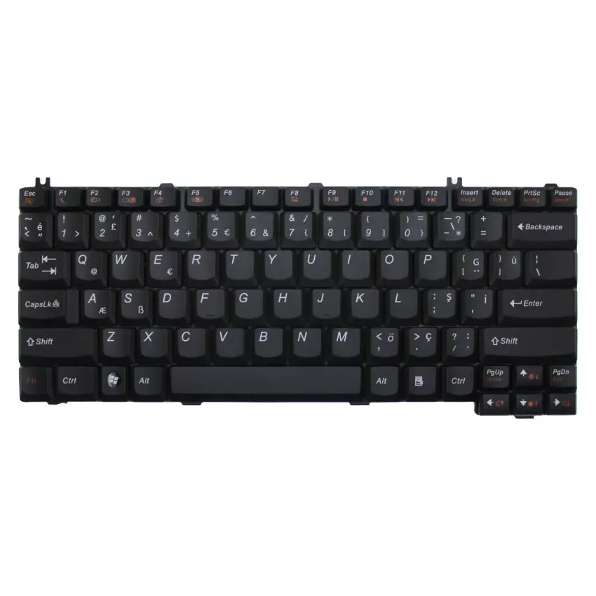 Lenovo 3000 N200 Type 20687, 20769, 0687 Notebook Klavye (Siyah TR)