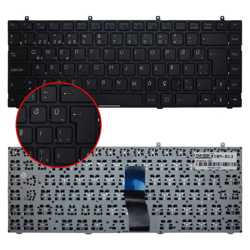 Exper Ultranote A4B-130P Notebook Klavye (Siyah TR)