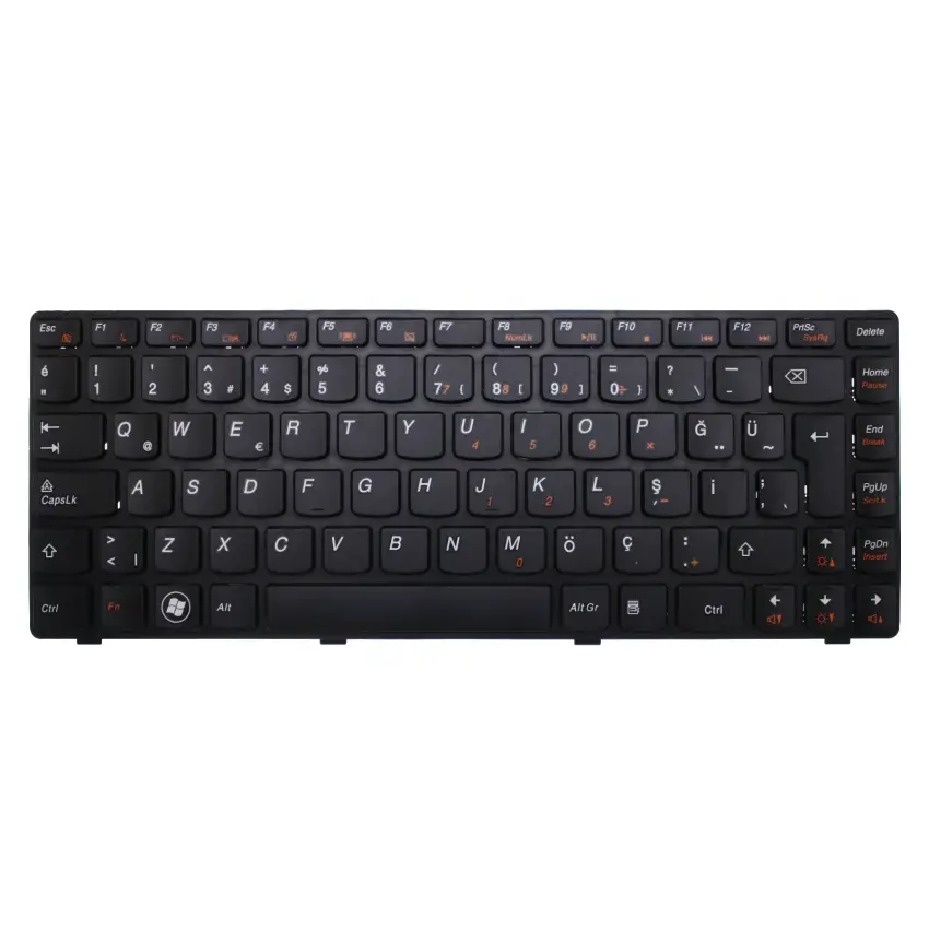 Lenovo IdeaPad 9Z.N5TSW.A0T, 25-011599 Notebook Klavye (Siyah TR)