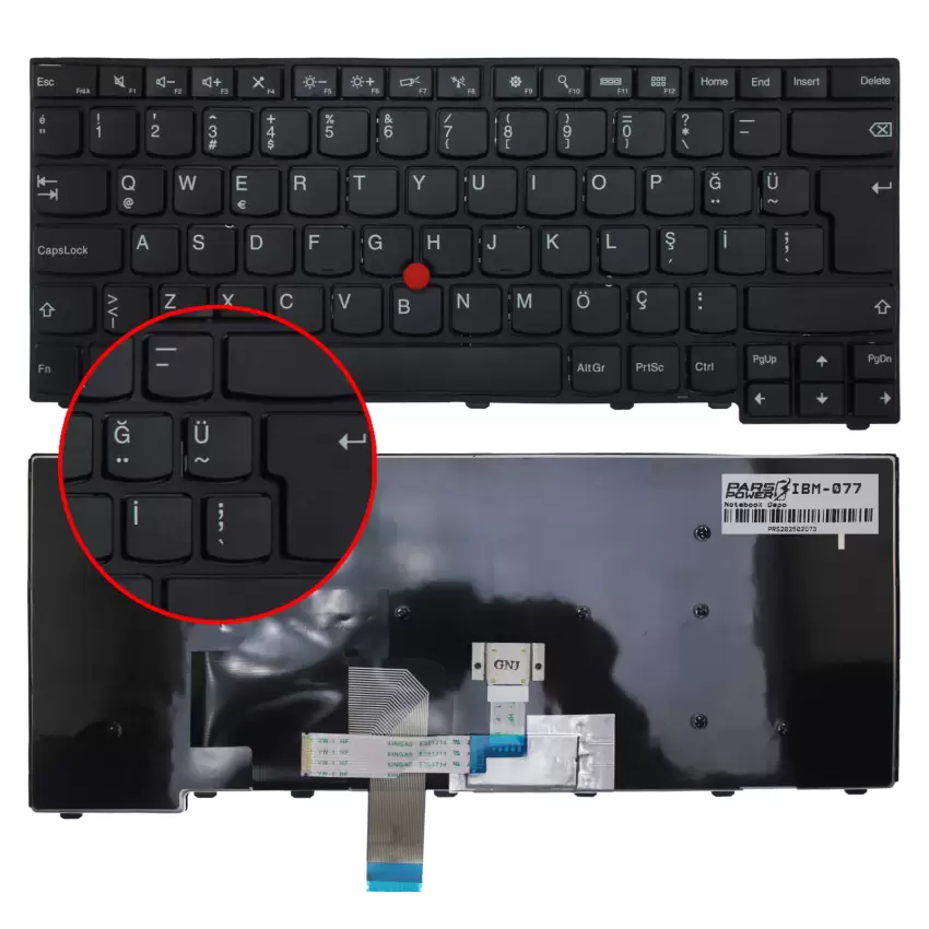 Lenovo ThinkPad 20AR, 20AW Serisi Klavye (Siyah TR)