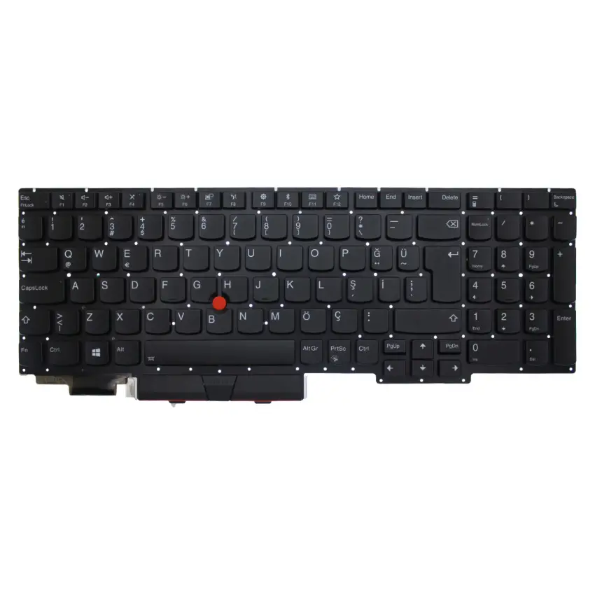 Lenovo ThinkPad E15 Gen2 Type 20TD, 20TE Klavye Işıklı (Siyah TR)