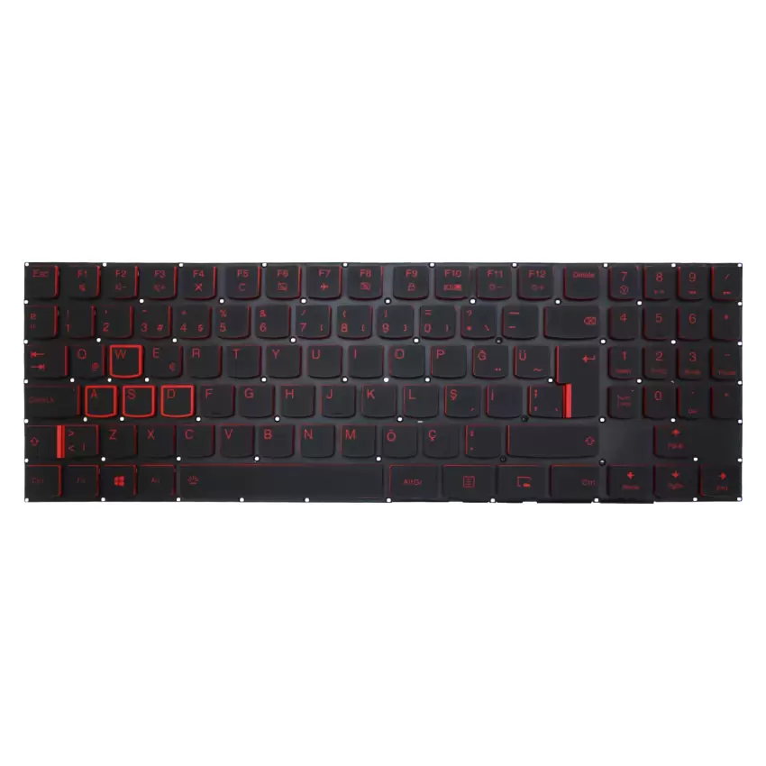 Lenovo Legion Y520-15IKBN, Y520-15ISK Klavye Işıklı (Siyah TR)