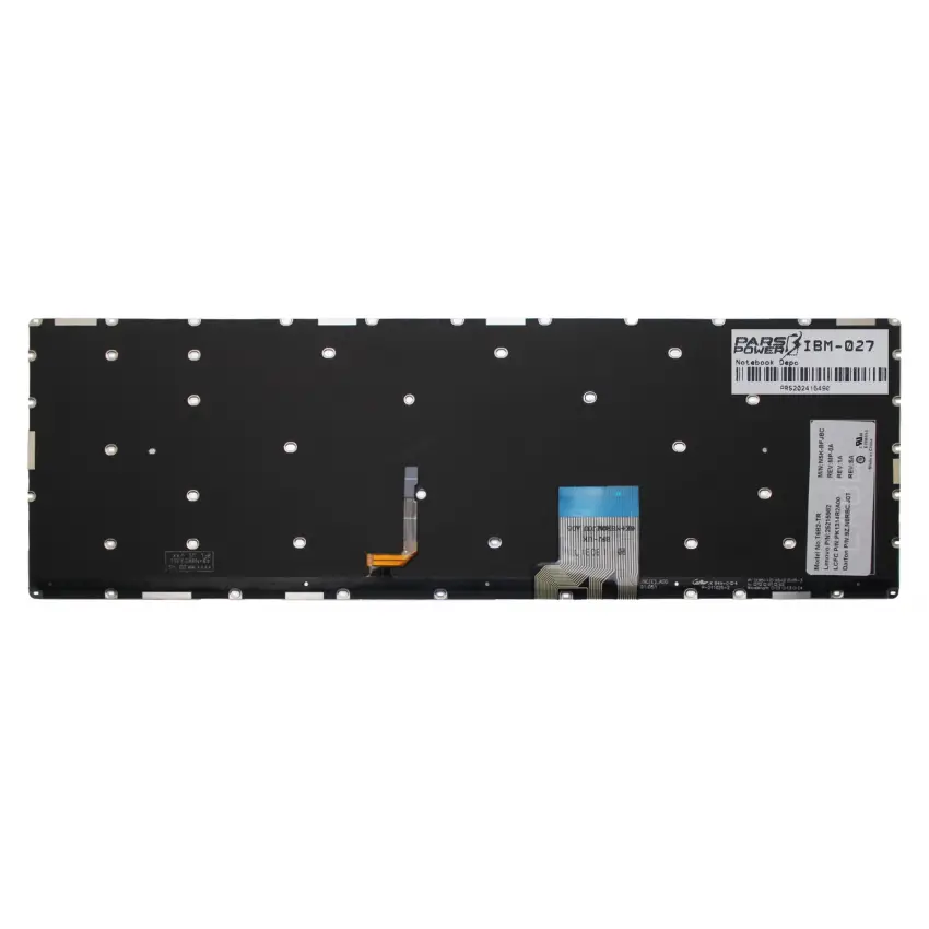 Lenovo ideaPad Y50-70 80DT, Y50-80, Y70-70 Serisi V-136520YK1-TR Notebook Klavye Işıklı (Siyah TR)