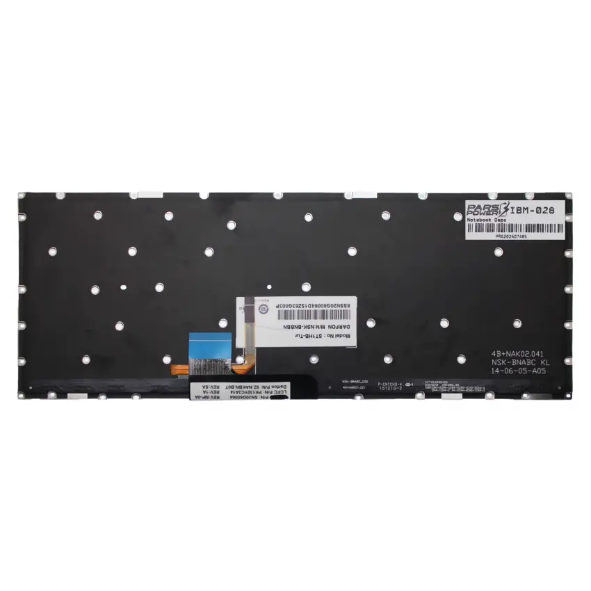 Lenovo E31-70, E3170, 80KX, E31-80, E3180, 80MX, 700-14ISK, 80QD Notebook Klavye Işıklı (Siyah TR)