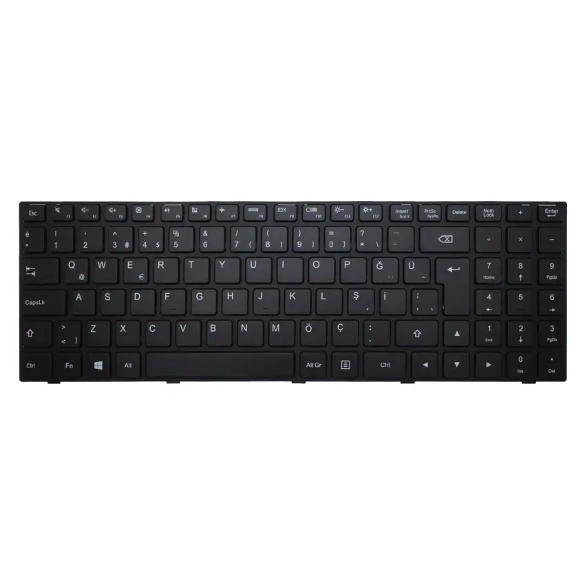 Lenovo ideapad 100-15IBY 20564, B50-10 80MJ Serisi PK131ER1A17 Uyumlu Notebook Klavye (Siyah TR)