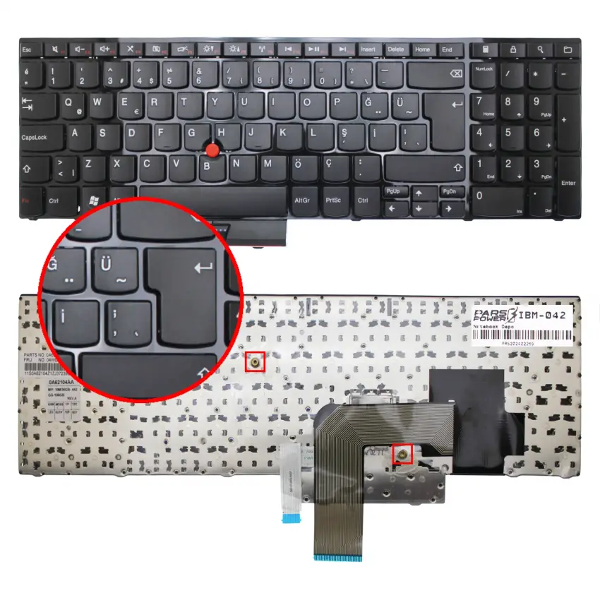 Lenovo ThinkPad e520 Notebook Klavye (Siyah TR)
