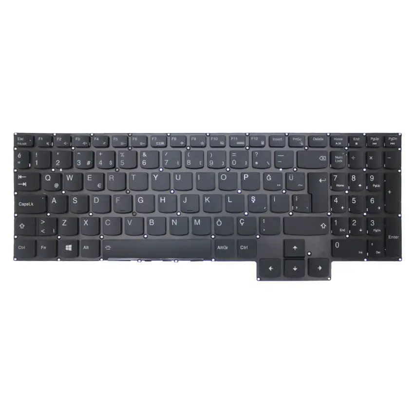 Lenovo 5CB0Y99492, 5CB0Z37654 Klavye Işıklı (Siyah TR)