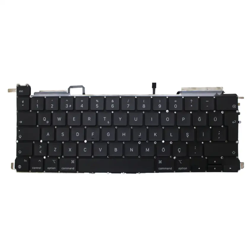 Apple MacBook Pro 13 M1 A2338 2020 Klavye Işıklı (Siyah TR)