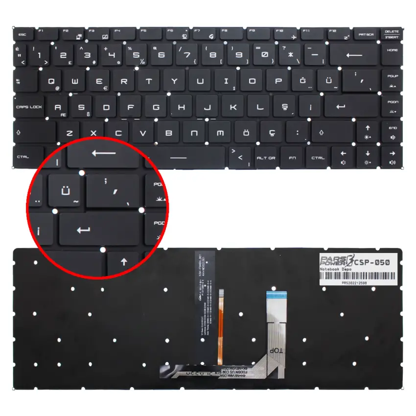 Msi 9Z.NEVBN.A0T Klavye Işıklı (Siyah TR)