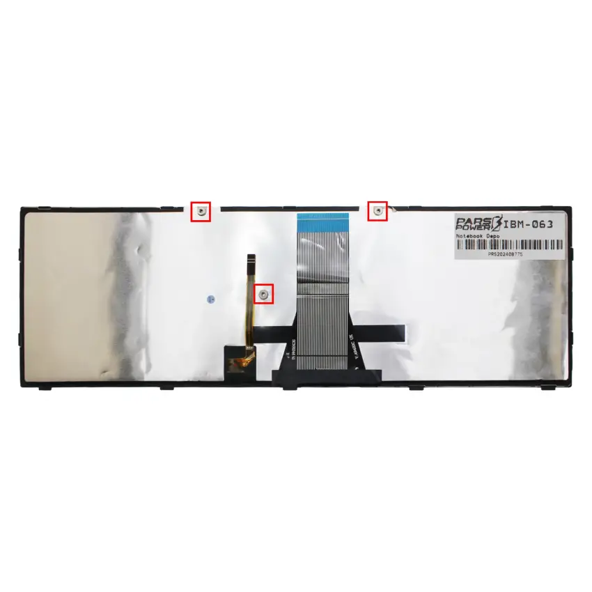 Lenovo G50-70, G5070M, Type 20351, 80DY Notebook Klavye Işıklı (Gümüş TR)