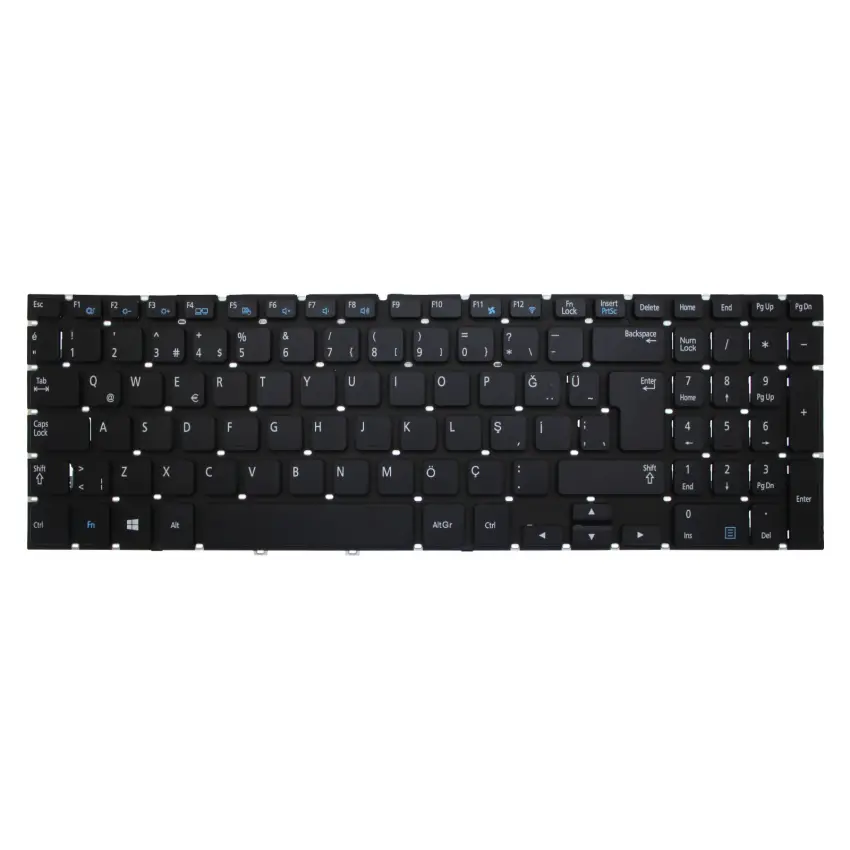 Samsung NP270E5G-K06TR, NP550P5C-S03TR Notebook Klavye (Siyah TR)