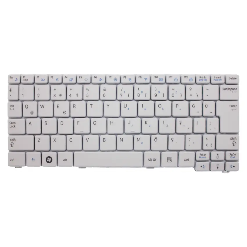 Samsung NP-N150-JP0YTR, NP-N150-JP0ZTR Notebook Klavye (Beyaz TR)