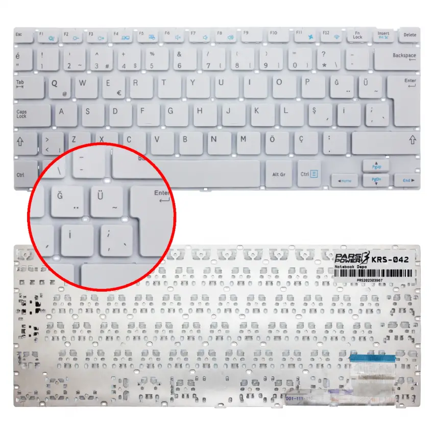 Samsung 915S3G Notebook Klavye (Beyaz TR)