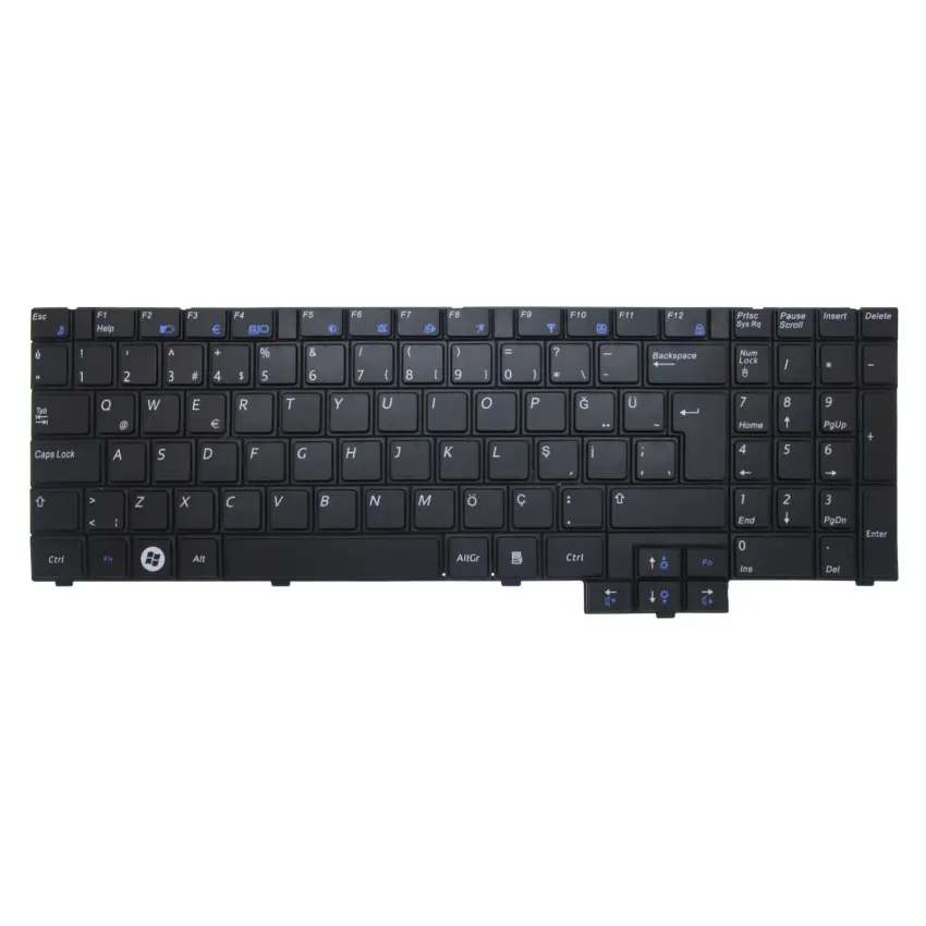 Samsung NP-RV510-A03TR, NP-RV510-A04TR Notebook Klavye (Siyah TR)