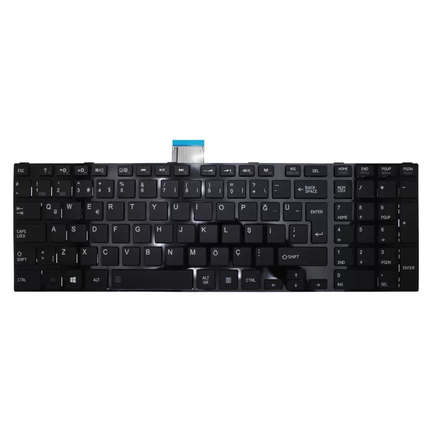 Toshiba Satellite C855-1R6, C855-1R8, C855-1RH Notebook Klavye (Siyah TR)