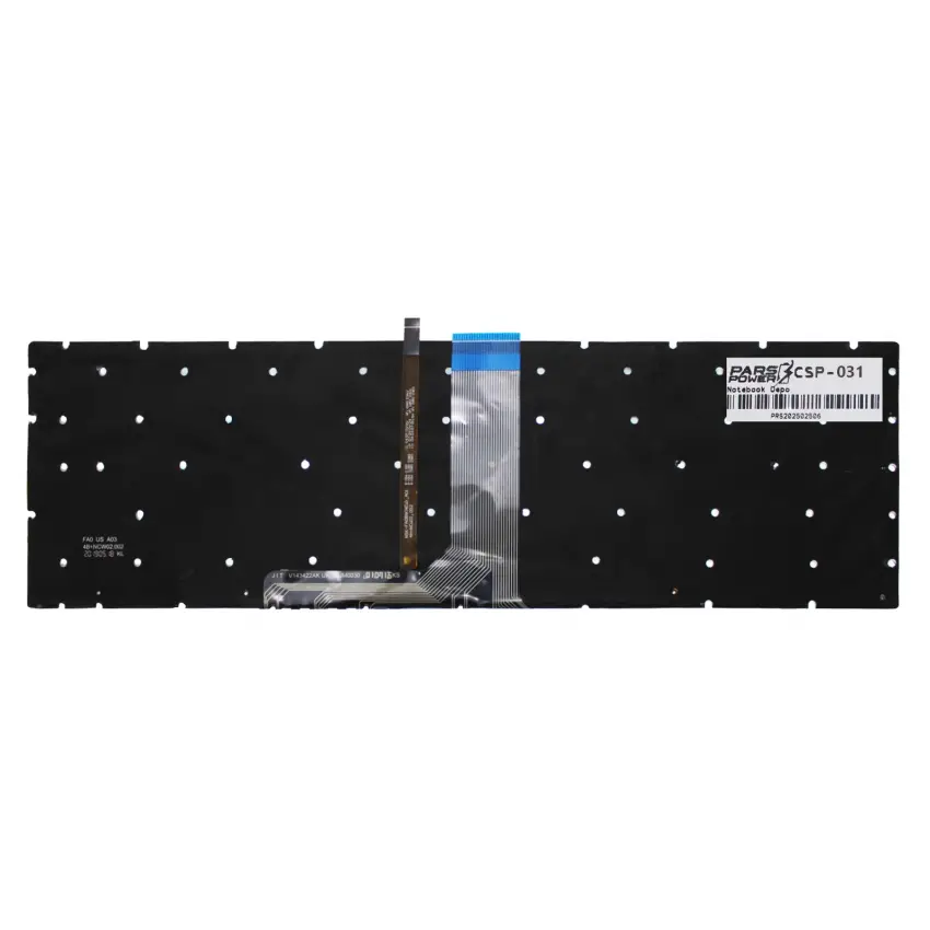 Msi WT73VR 7RM Uyumlu Notebook Klavye (Siyah Işıklı TR)